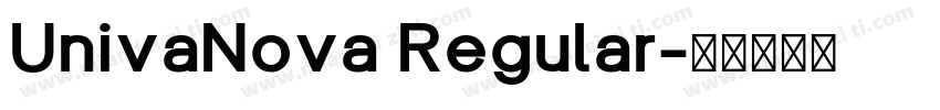 UnivaNova Regular字体转换